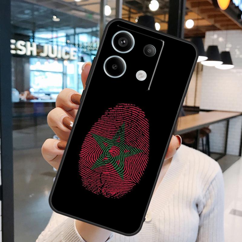 Morocco Map Flag Case For Xiaomi Redmi Note 15 Pro Plus 10 11 12 13 14 Pro Redmi 15 15C 10C 12C 13C 14C Cover