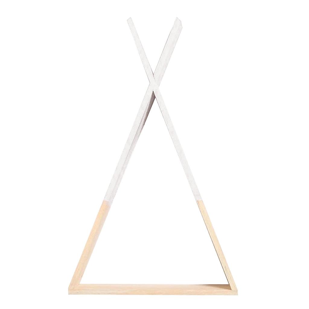 Children Wooden Wall Shelf Triangle Storage Bookshelf Living room and home Decor