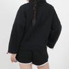 PUMA Sweatshirts Women's Black Stand Collar Moderate Regular 530299-01
