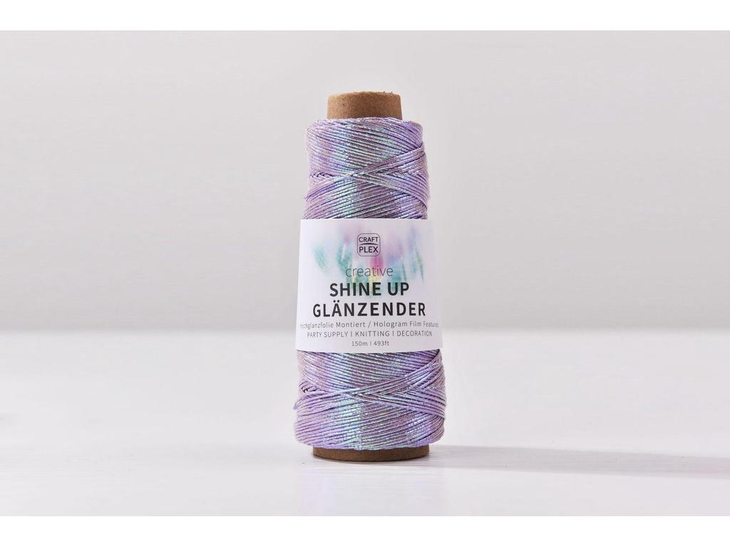 1mm Colorful Gold & Silver Core-Spun Yarn - 150m Hologram Thread for DIY Crochet Bags