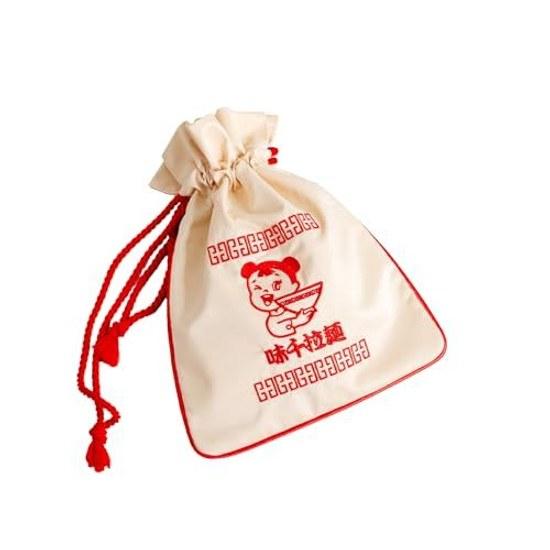 Kily Associates Pouch Machikado Gallery Ajisen Ramen Approximately 1926cm White