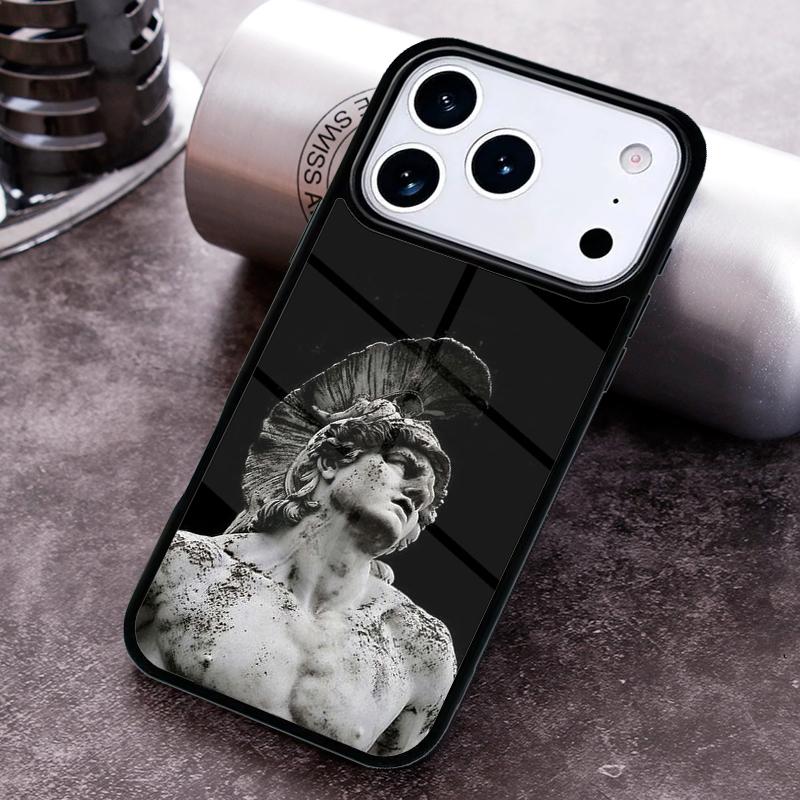 Griechische Ästhetik Gipsstatue Handyhülle für iPhone 17 16 15 Pro Max Air 14 13 12 11 Plus Stoßfeste Hülle