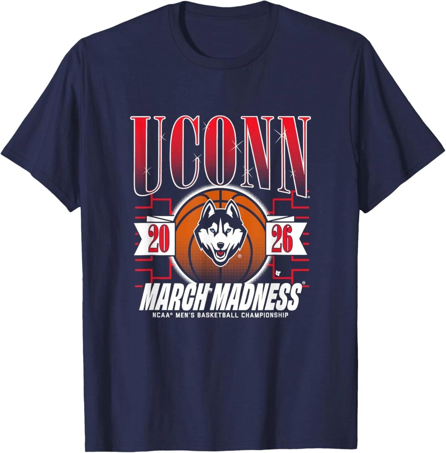 UConn Huskies MBB: 2026 March Madness T-Shirt XL