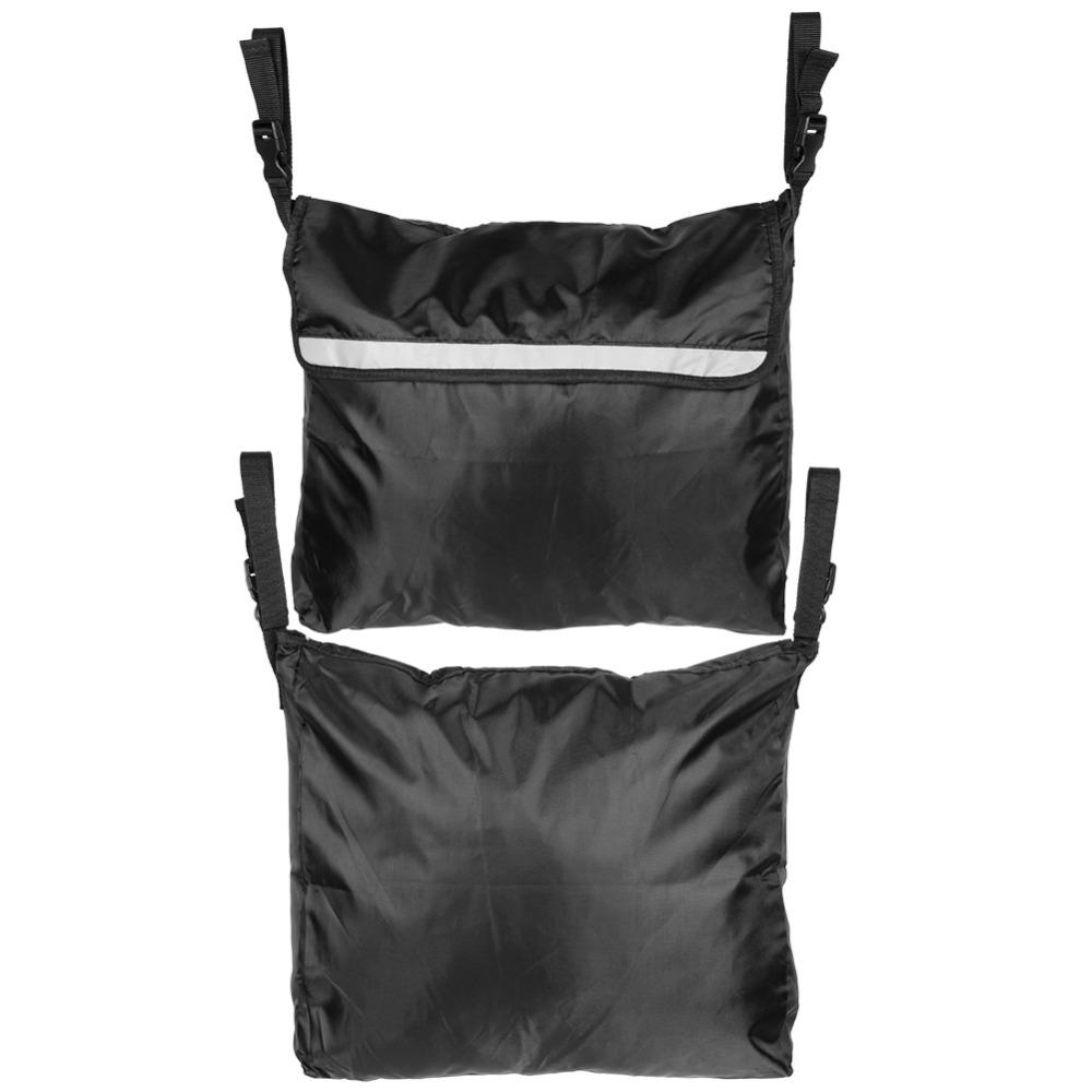 Multifunctional Wheelchair Bag Large Capacity Reflective Stripe Wheel Chair Storage Tote Adjustable Straps Premium Oxford Cloth