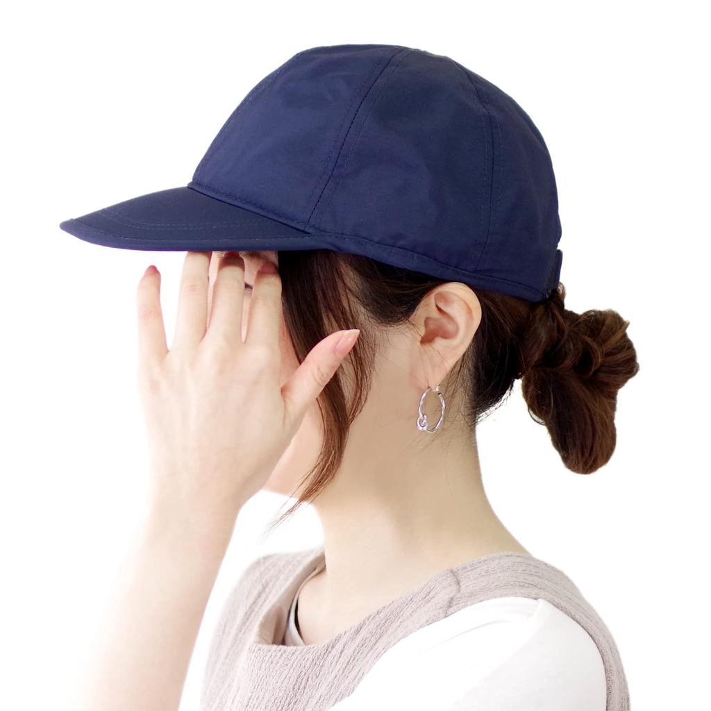 Shirokuma no Kimochi Cool Fabric UV Water Cool Cap Free Size Women's Cap, Protection, WCC-101, Navy,