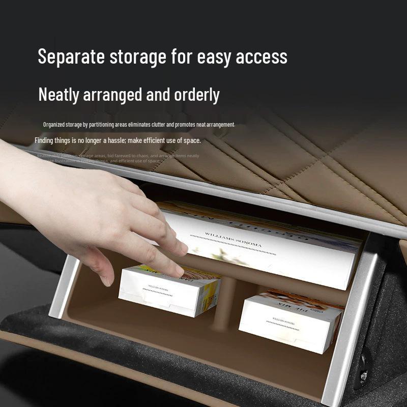 Compatible with 26 Nio ES9 Models: Glove Box Storage Container & Car Interior Organizer.