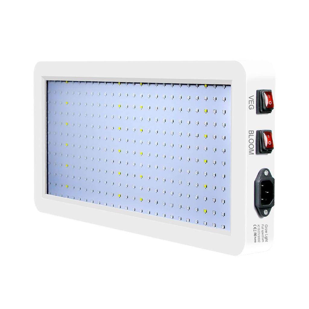 1000W LED Grow Light for Indoor Plants 216 LEDs Full Spectrum Veg and Bloom Dual Switch IP65 Waterpr