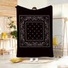 chubby Ppaisley pattern Throw Lightweight g Flannel Blanket Soft Skinfriendly for Summer Cooling
