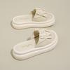 One-word Slippers Women's Beach Wear Fashion Casual Platform Slippers Women's 2025 Summer New Comfortable Fairy Sandals