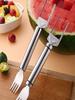 1pc Stainless Steel Watermelon Slicer & Fork