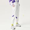 Fila Fusion Retro Sports Letter Print Color Block Loose Woven Sports Pants Women Pants White T11W141803FWT