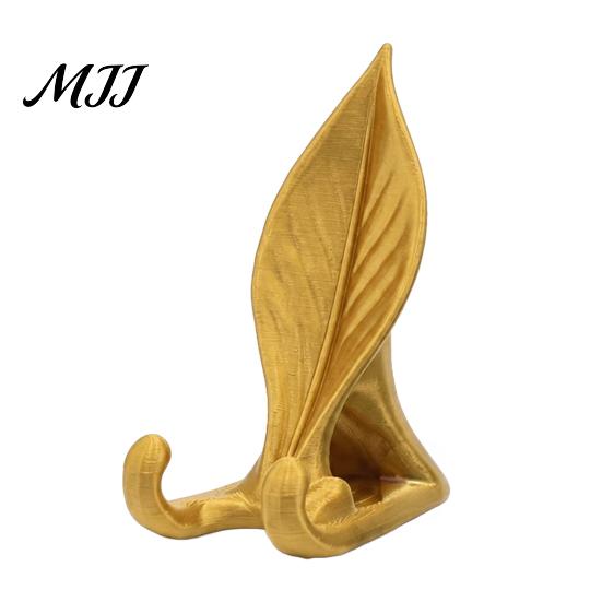 Minimalist Leaf Design Phone Stand 3D Printed Holder, Desktop Cell for Office and Unique Gift Plant Lovers Home, Realistic Bionic Mount, Lightweight
