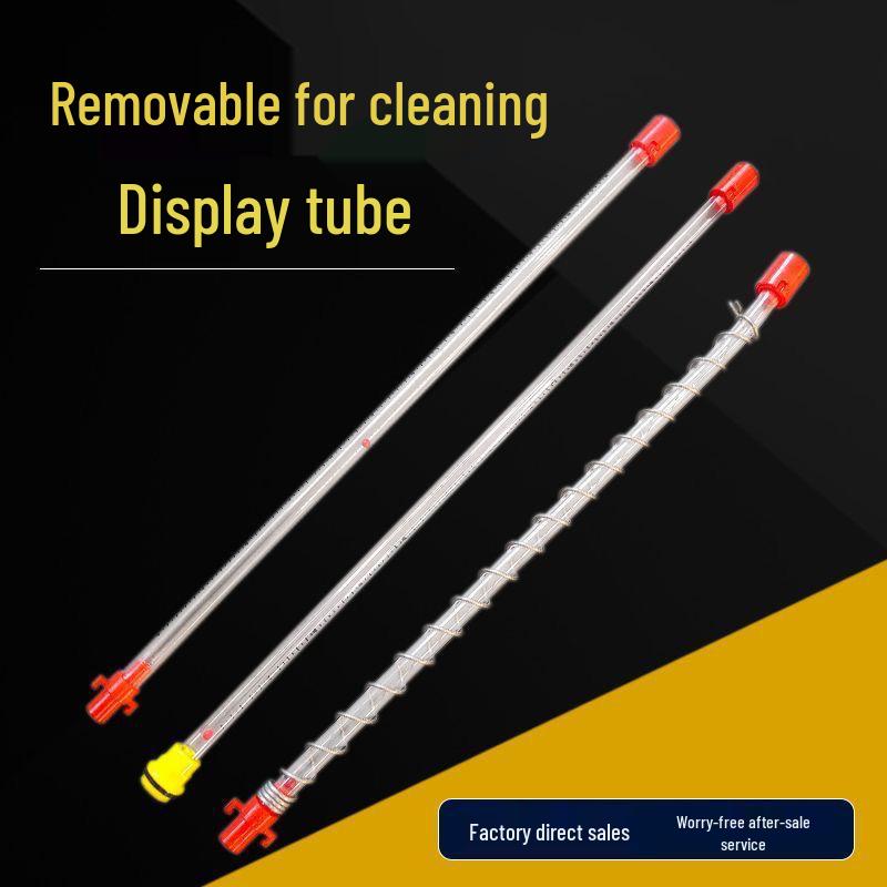 

Aquaculture Pressure Reducing Valve Observation Tube Cap with Removable Water Level Display Red Hose (Removable Cap)