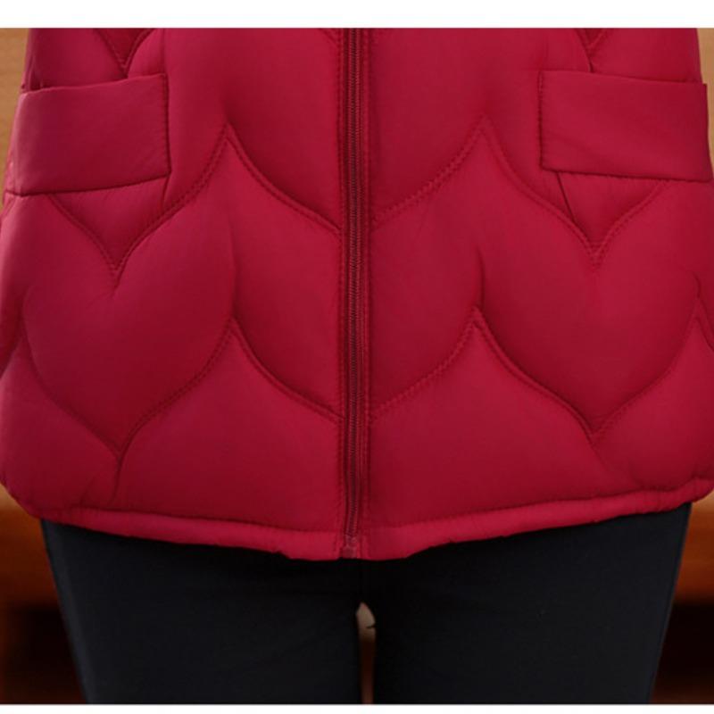 Thickened Loose Fit Cotton Coat Winter Womens Outerwear Plus Size Mid Age Fashion Jacket Casual Padded Coat Petite Style