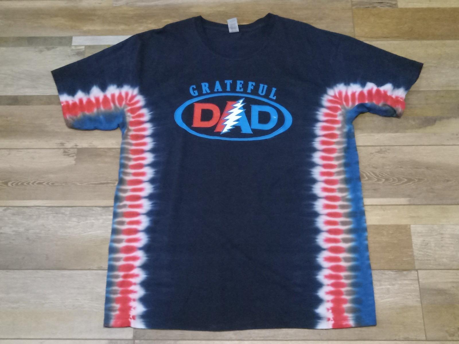 Grateful Dead Grateful Dad X-Large Tie Dye T-Shirt Manufacture Defect XXL