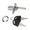 Garage and Cabinet Door Locks with Keys Chrome Plated Zinc Alloy for Secure Locking on Wooden Drawers and Aluminium Doors