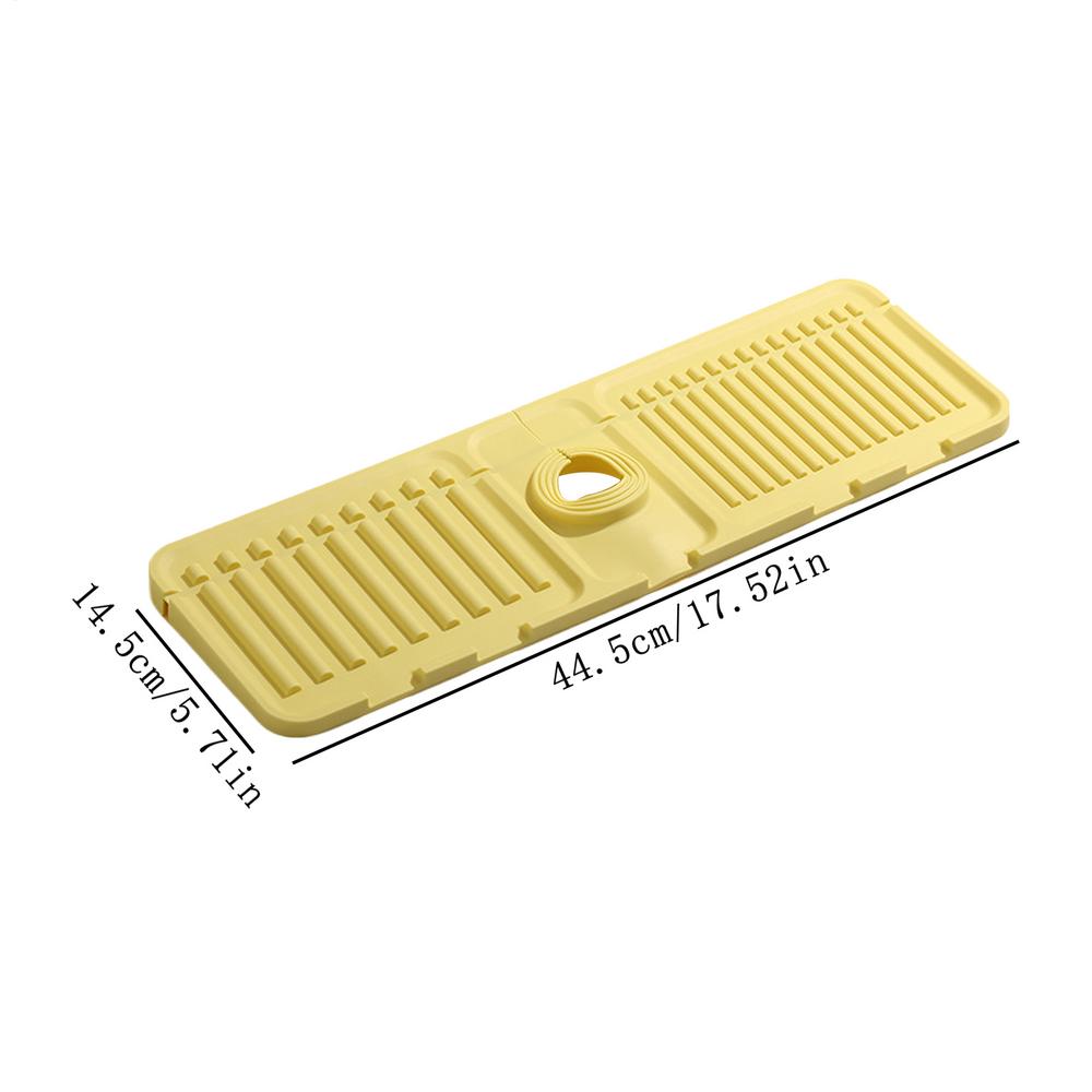 Kitchen Sink Splash Guard Multifunction Kitchen Counter Drying Pad Silicone Drying Mat Drain Protector for Kitchen Bathroom