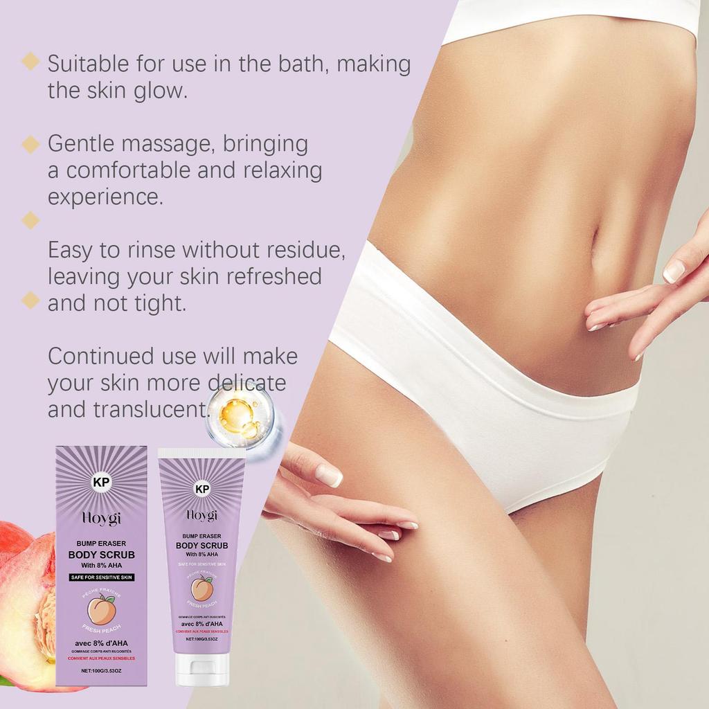 Peach-Scented Body Scrub: Nourishes, Softens and Tightens Skin, Moisturizes, Exfoliates, and Cleanses the Body