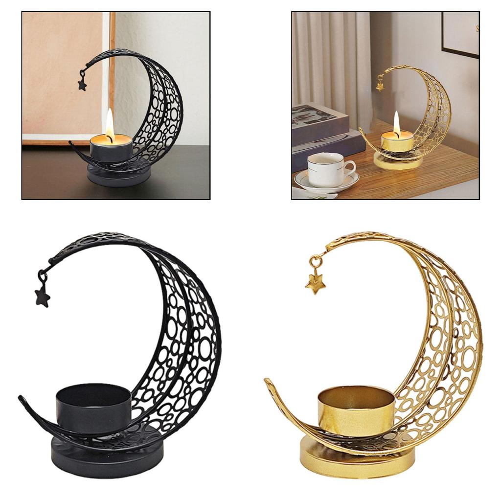 Candle Holder Candle Stand Decoration Gifts Hollow Metal for Living Room Festival Table Centerpiece Birthday Fireplace