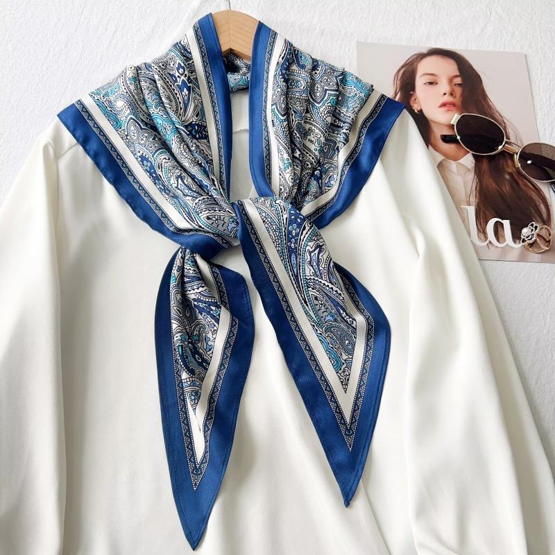 Vintage Old Money Style Paisley Scarf French Elegant Shawl For Women