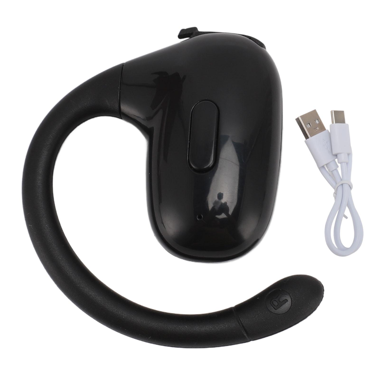 

Open Ear Clip Headphones Bluetooth .3 IPX6 Waterproof Stylish Lightweight Long Endurance HiFi Stere Black