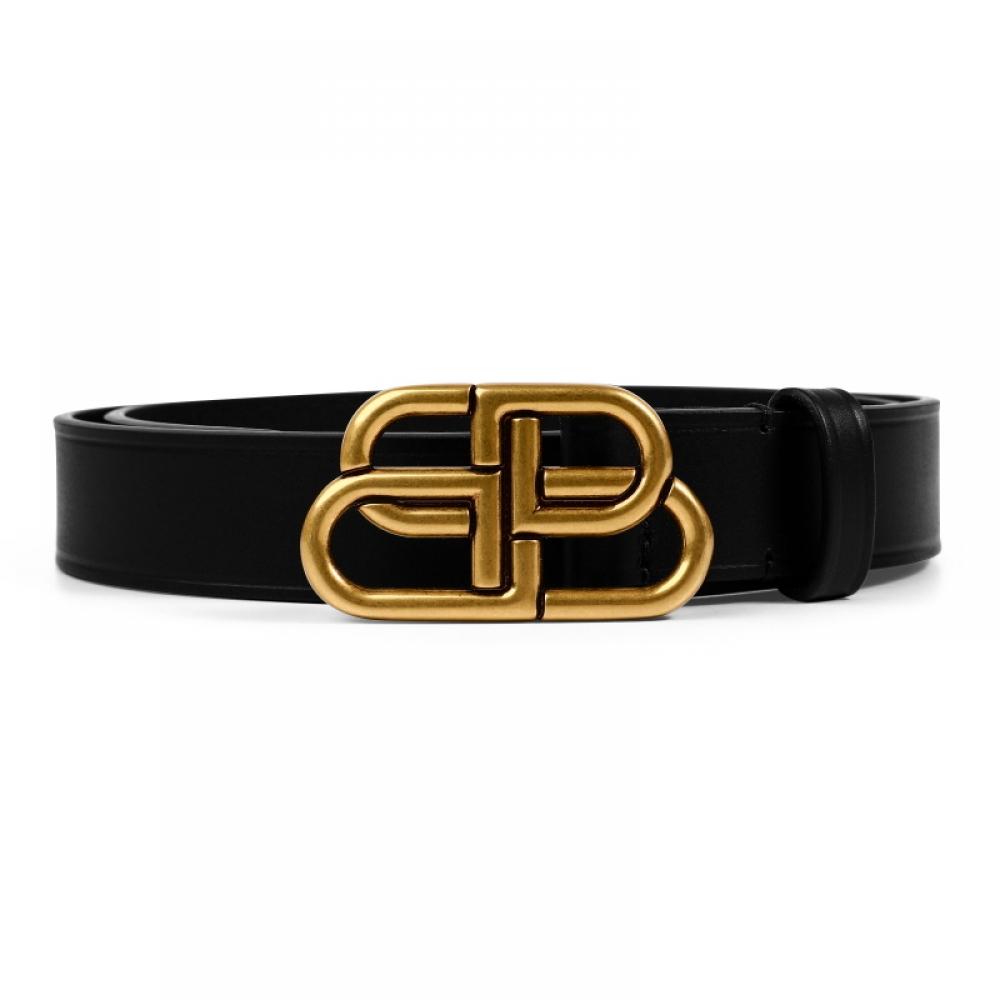 Balenciaga 581690 1ch04 1000 Bb Logo New Thin Belt