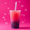 Słomki Rurki Plastikowe Wielokrotnego Użytku Do Bubble Tea Kolorowe 200Szt.