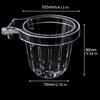 Transparent Fish Tank Grass Cup Round Hanging Aquarium Planting Basket Wall Mounted Plastic Hydroponic Support