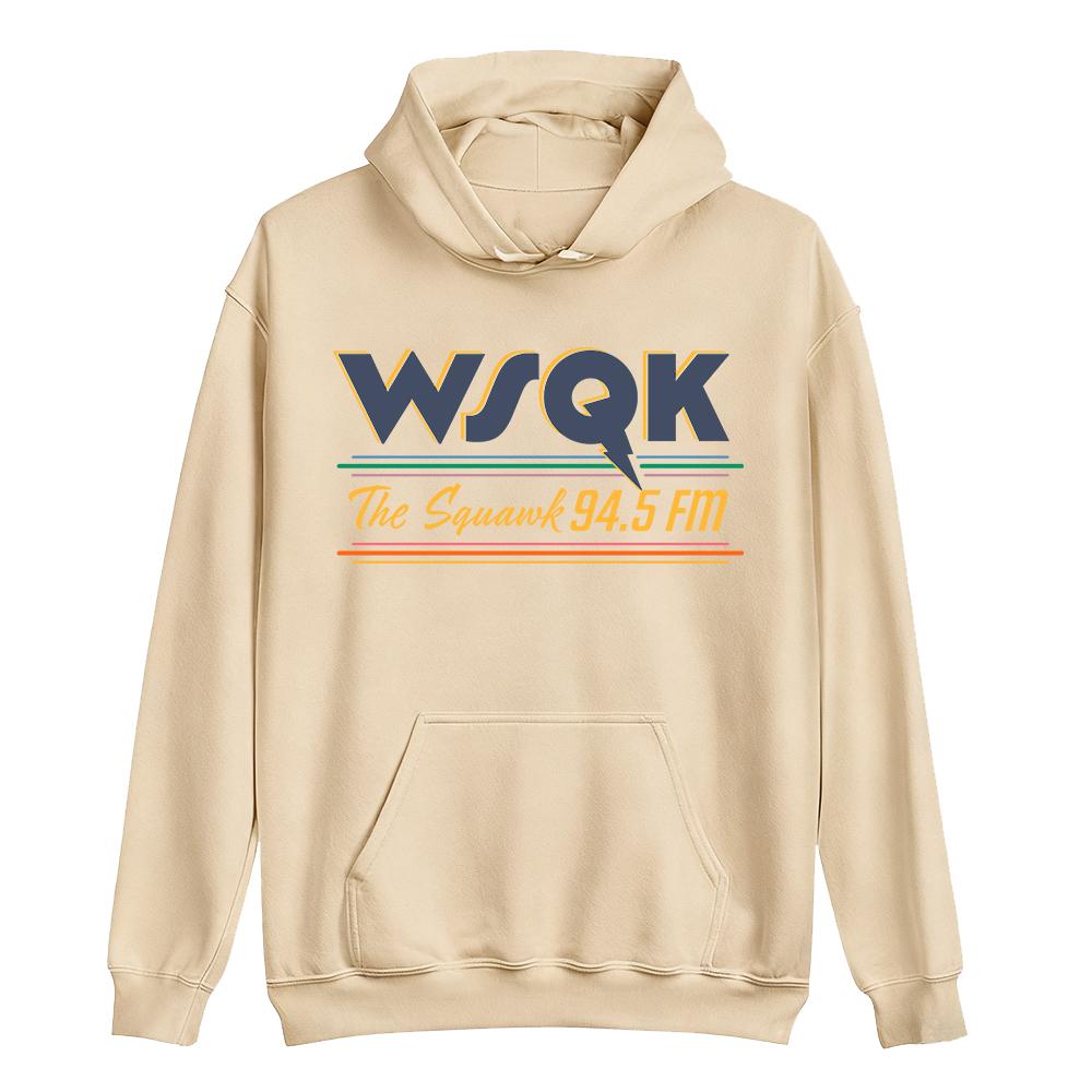 WSQK The Squawk 94.5 FM Bluzy Beam Me Up Place Sucks Nadrukowane Bluzy z Długim Rękawem z Kapturem Odzież Unisex