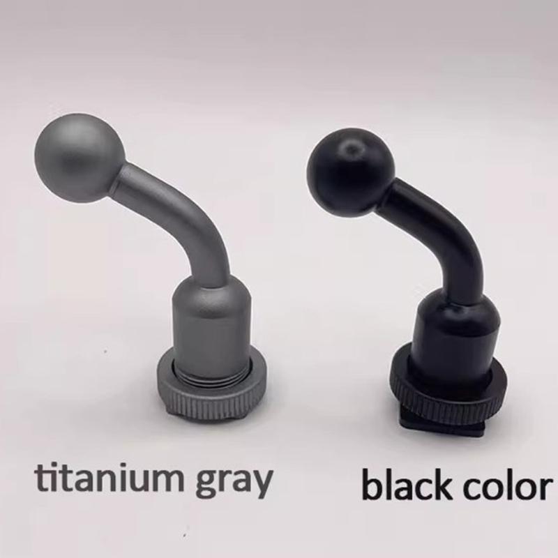 17mm Ball Head to Cold Shoe Adapter 1/4Inch Tripod Mount for Camera Phone Accessories Aluminum Alloy Construction