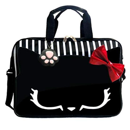 

Calligraphy Set My Friend Black Cat Elementary School Supplies Bag with Large Red Ribbon and Paw Squishy Keychain (Calligraphy Set) Mi-Mi