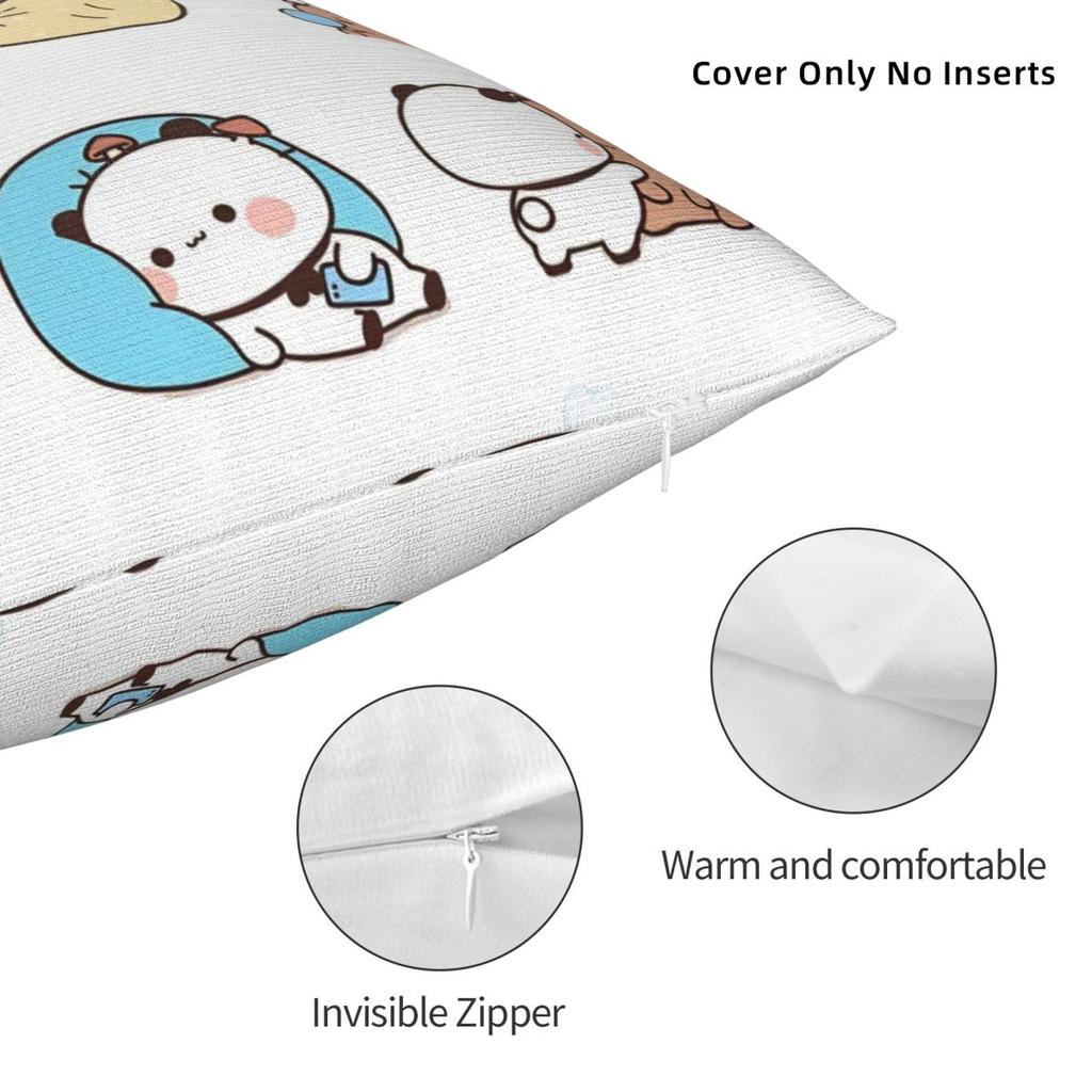 Pillow Cover Bubu Dudu Cute Cartoon Bear Character Cushion Cover Panda Pillow Case For Wedding Party Home Decor Pillowcases