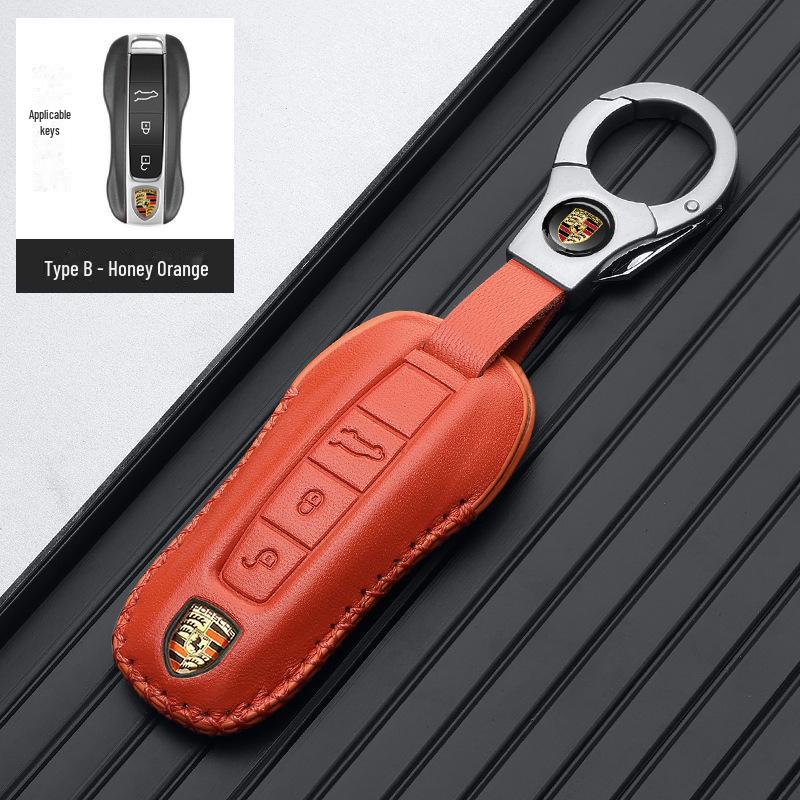 

Чехол для ключа Porsche для Cayenne, Macan, 718, Taycan, Panamera, 911