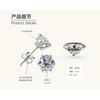 Silvere Glam A Classic Six-prong Moissanite Stud Earrings With A High-end Feel Give A Gift To Her Best Friend