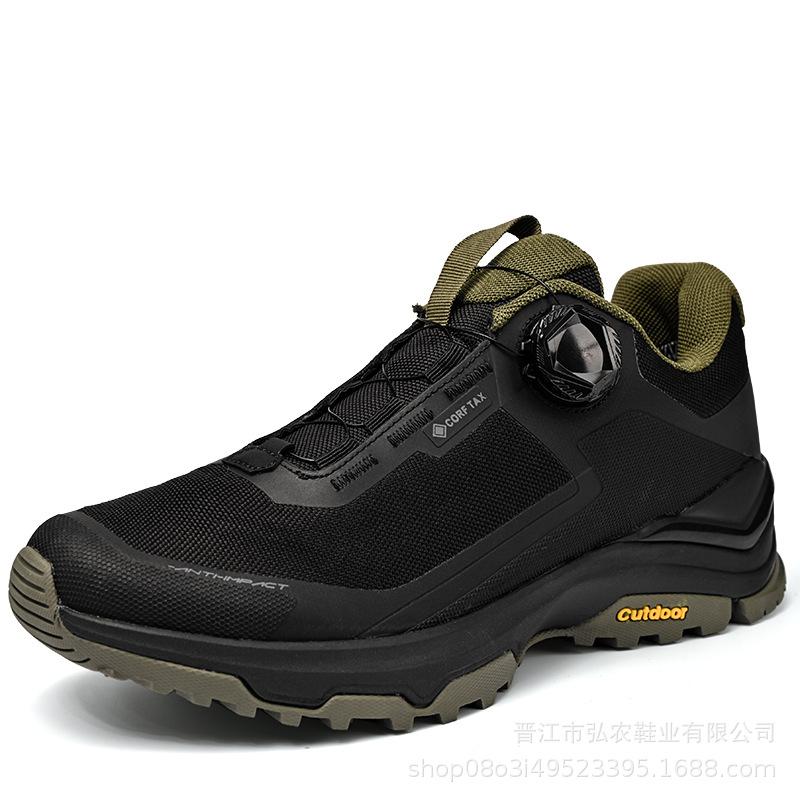 Men's Rotating Deduction Low-top Non-slip and Wear-resistant Mountaineering Shoes, Light, Comfortable and Fashionable Shock-absorbing Sports Running