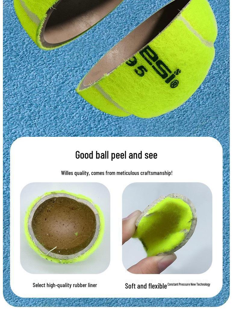 Wiles Durable High-Elasticity Beginner Tennis Ball - Wear-Resistant Training & Competition Ball