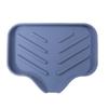 Self Draining Soap Bar Holder Silicone Kitchen Sink Soap Dish Sponge Tray Counter Caddy Organizer for Dish Soap Dispenser
