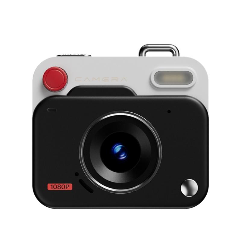 

1080P Clear Mini Digital Camera For Kids Students With 80 Min Recording Time Constructed In Display Round Video Reiteration чорний