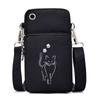 Cat and Dog Paw Print Mobile Phone Bag Small Crossbody Messenger Bag for Animal Lovers