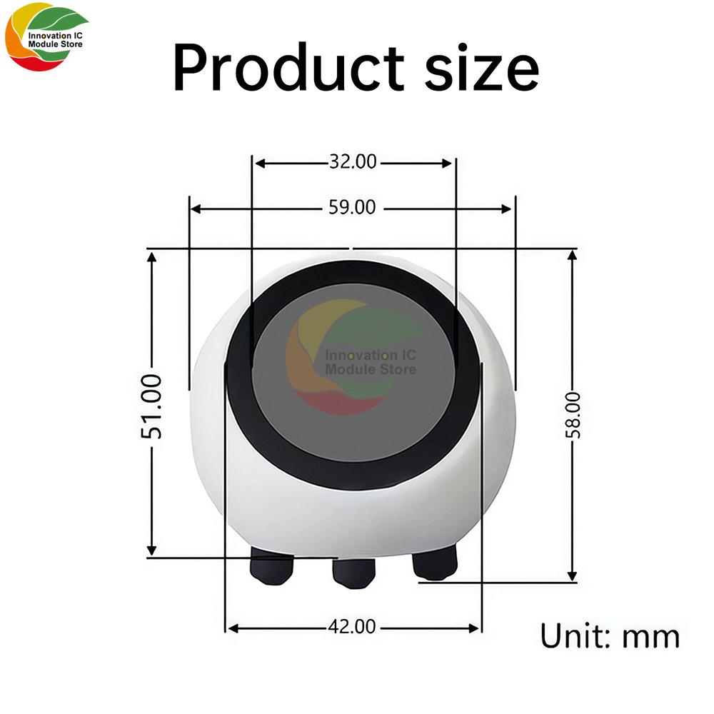 Upgraded ESP32-S3 Voice Module 1.28-Inch Display AI DeepSeek Smart Voice Robot ESP32-N16R8 with SD Card Playback WiFi Bluetooth