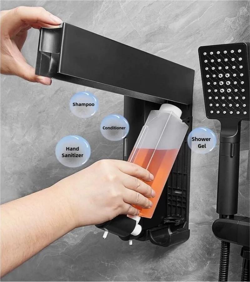 380Ml Bathroom Soap Dispenser Shampoo Dispenser Manual Wall Mounted Hand Sanitizer Kitchen Press Type Bathroom Supplies
