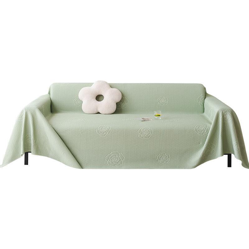 Summer Sofa Cover Cloth Ice Silk Sofa Towel a Whole All-Inclusive Universal Cover Cover Anti-Scratching Sofa Cushion