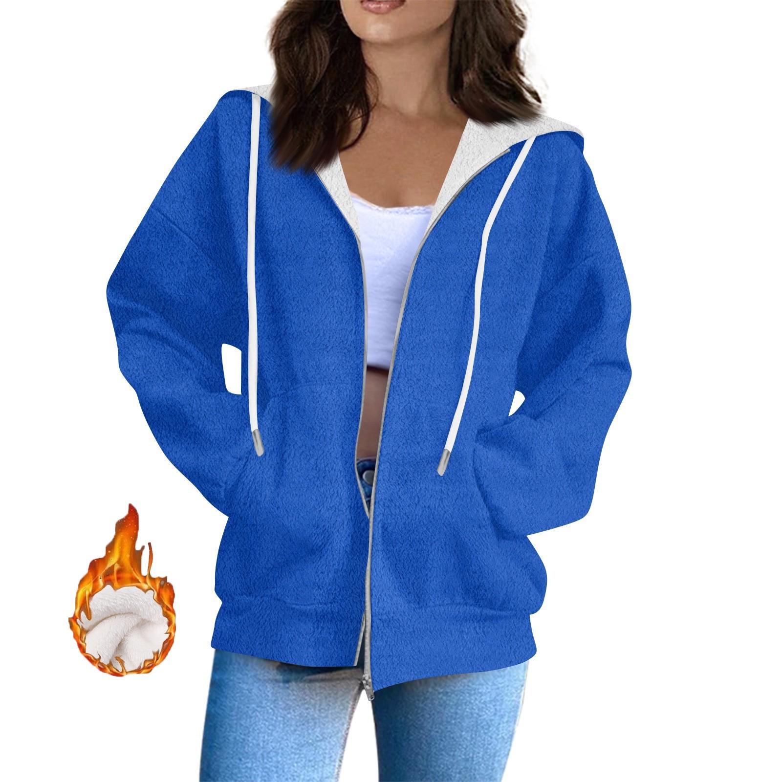 

Женская толстовка, спортивная фланелевая толстовка с длинным рукавом, повседневная толстовка с капюшоном XL