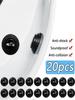 20pcs Silicone Car Door Pads Shock-Absorbing Silent Mat Anti-collision Protector Stickers Buffer Gasket Auto Accessory