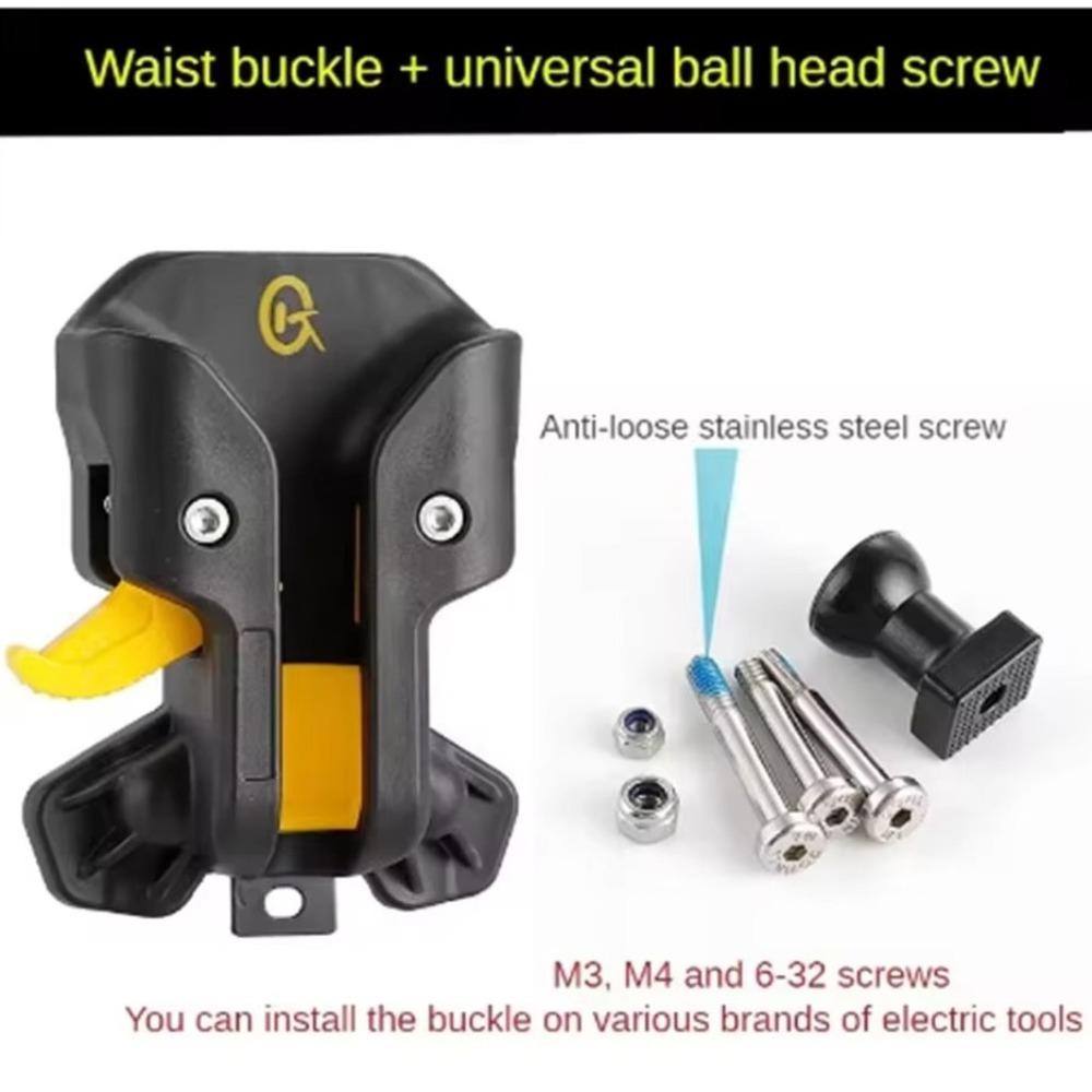 Quick Release Tool Holster Self-locking Electric Drills Organizer Hook for All Major Tool Brands