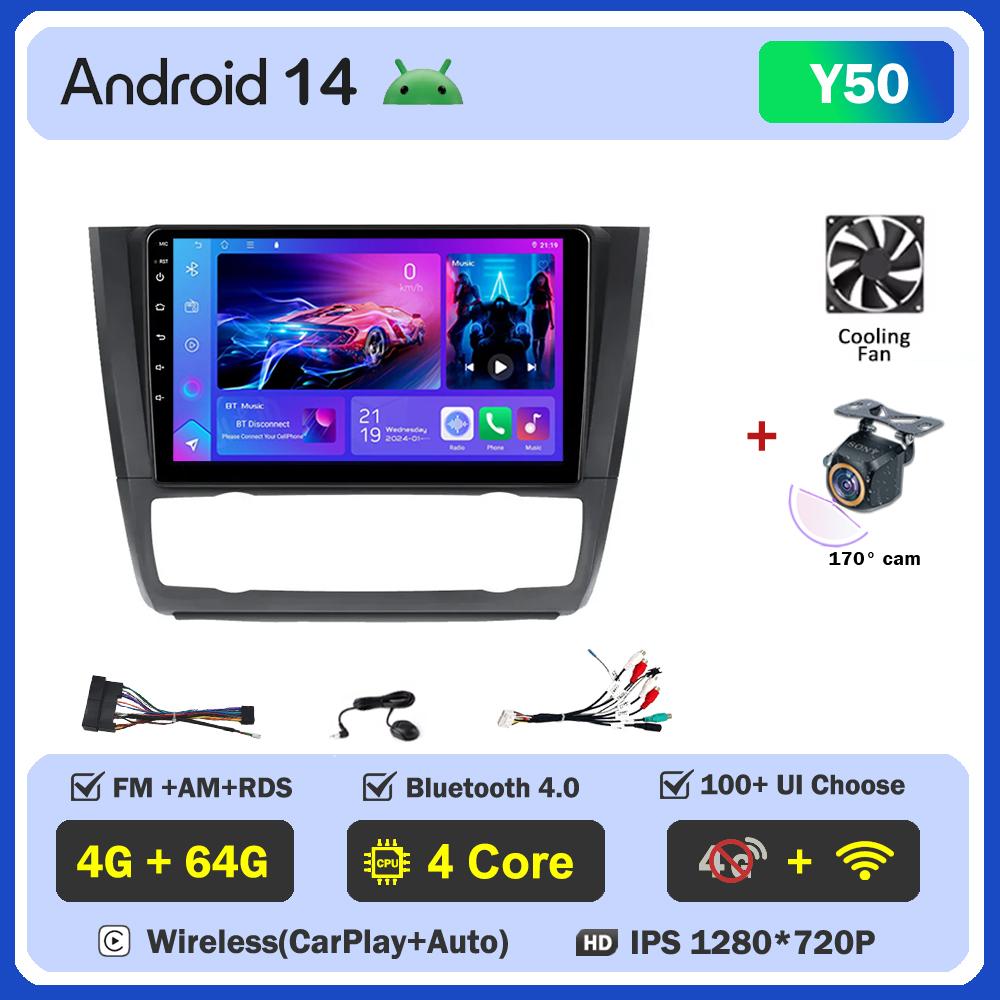 For BMW 1 Series E81 E82 E87 E88 AT 2004-2011Car Radio Player Car Carplay Screen Autoradio Mirror Link Car Intelligent System 4G