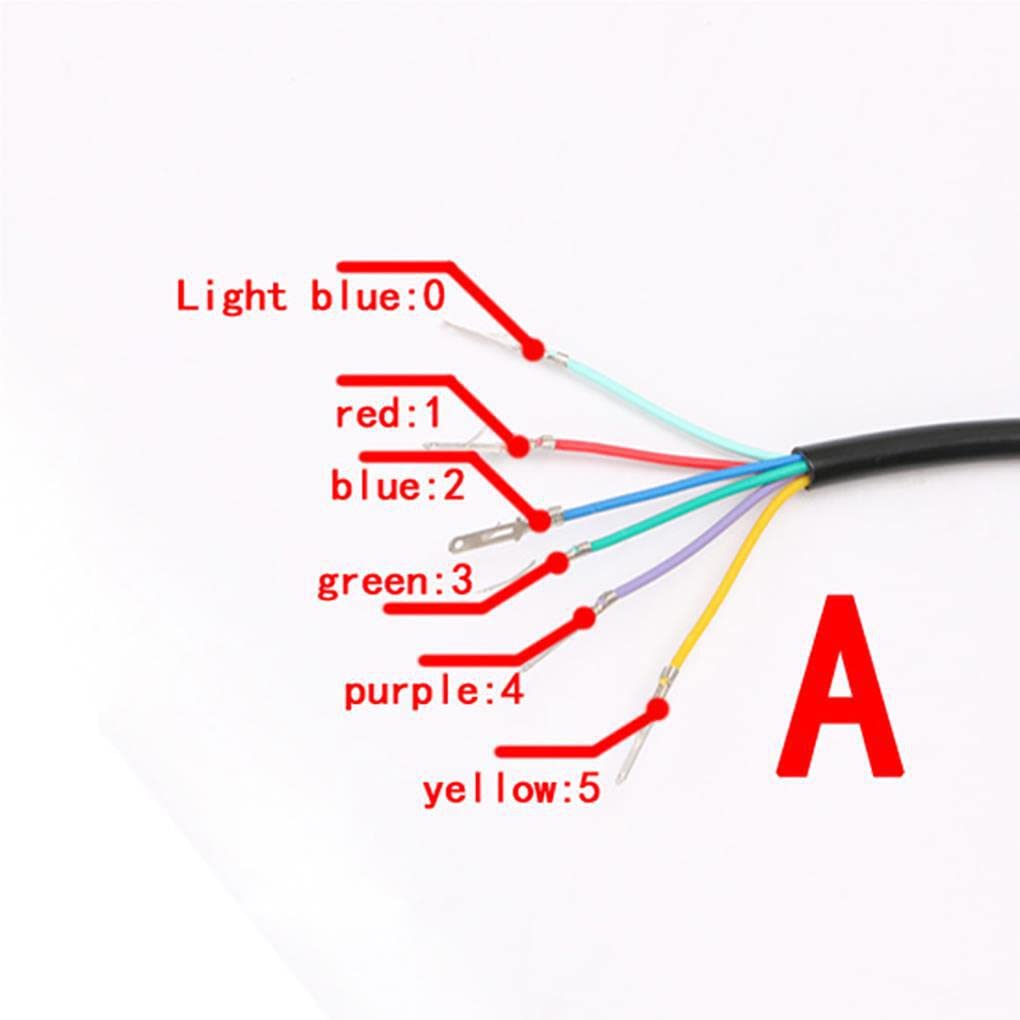 WOSIIKSLL Universal Motorcycle Gear Indicator 8 Speed Digital Gear Indicator LED Display Gear Indicator Sensor Spare Parts