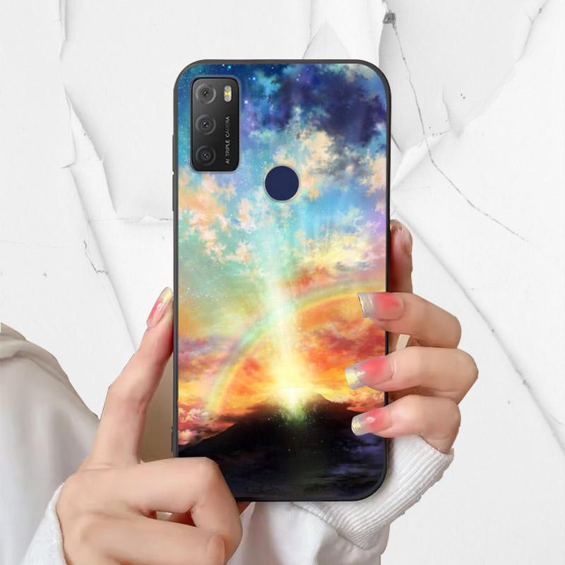 For Alcatel 1S 2021 Case 6025H 6025D Fashion Silicone Soft TPU Phone Cover For Alcatel 1 S 2021 1S(2021) Case Funda Coque Bumper