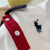Boys' Cartoon White Polo Shirt - Short-Sleeved Summer Top with Lapel for a Handsome Look, Perfect for Graduation Photos