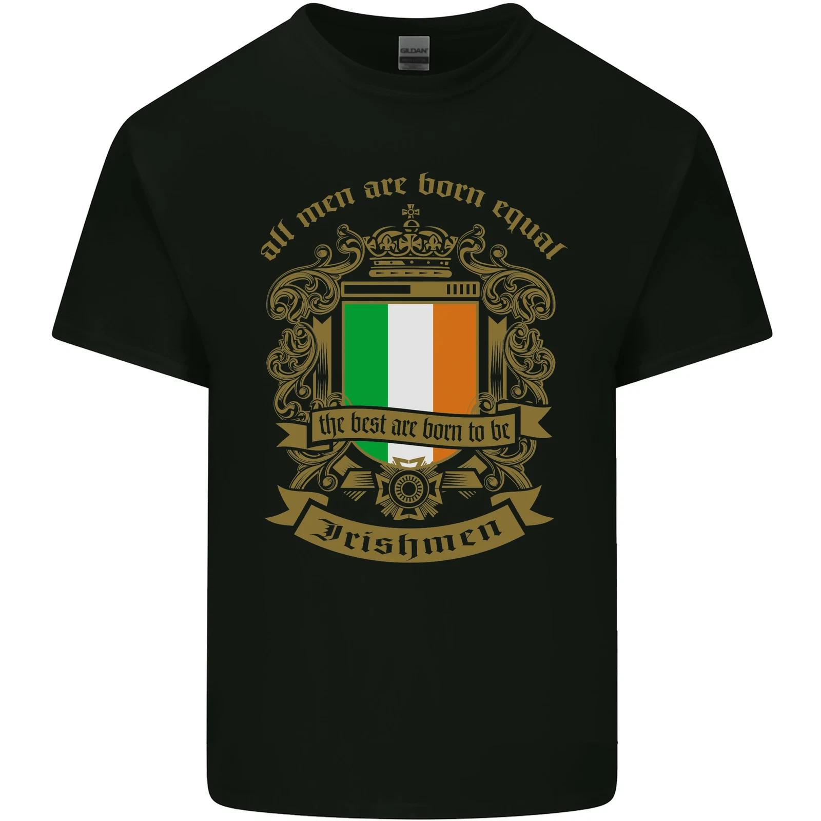 

All Men Are Born Equal Irish Ireland Kids T-Shirt Childrens 4XL